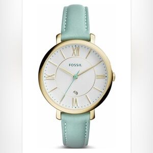 Fossil Jacqueline Mini Watch - Mint/Gold